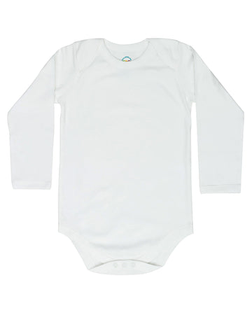 4T 5T 6T Toddler Bodysuits (Onesie) Long Sleeve Envelope Neck 3 Pack (4T) White