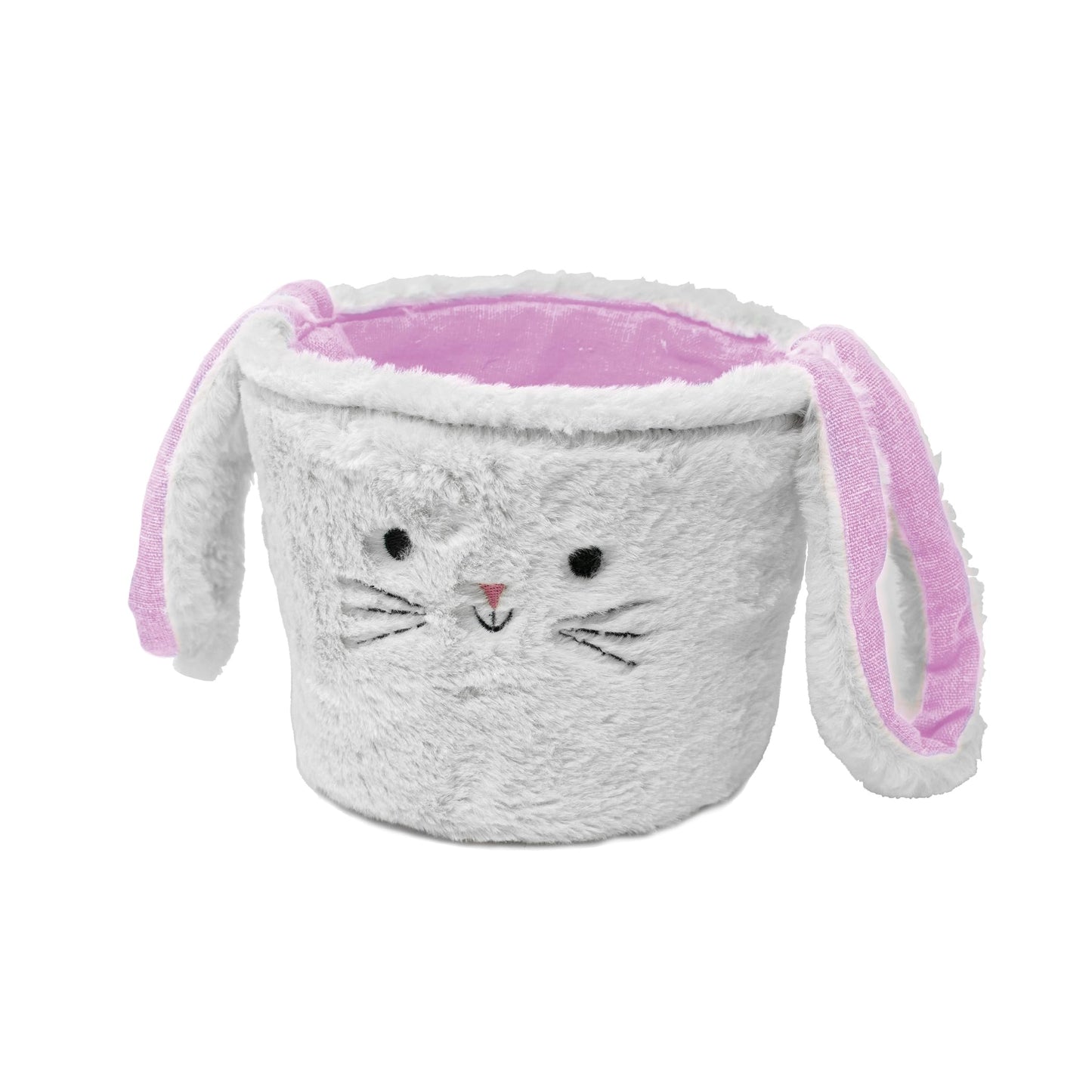Pti Group Easter Bunny Plush Basket - Pink