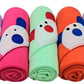 BRANDONN Newborn Baby Fleece Hooded Teddy Face Wrapper Towel Cum Baby Blanket Combo Pack  Pack of 5, 26 Inch x 33 Inch, Multico
