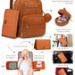 Rosegin Vegan Leather Diaper Bag Backpack With Changing Pad Pacifier Case,Travel Baby Bag For Boy Girl Toddler Mom-Large,Stylish