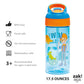 Zak Designs Blippi Kids Water Bottle With Spout Cover And Built-In Carrying Loop, Made Of Durable Plastic, Leak-Proof Water Bott