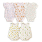 MomS Home Organic Cotton Baby Girls Frock Onesie/Bodysuit  Pack Of 5 Mix Designs  06 Months
