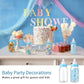 48 Pcs 4.5 Inch Baby Bottle Shower Favor Mini Plastic Candy Bottle Baby Shower Fillable Feeding Candy Box For Party Boy Girl Bir