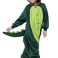 CANASOUR Unisex Anime Halloween Kids Dinosaur Onesie For 6-8 Years Girls Boys One Piece Christmas Costume Green Party Cosplay Pa