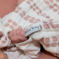 Nana Baby Burp Cloths | 100% Organic Muslin Cotton | Set Of 3 (Desert Pink/Ivory)