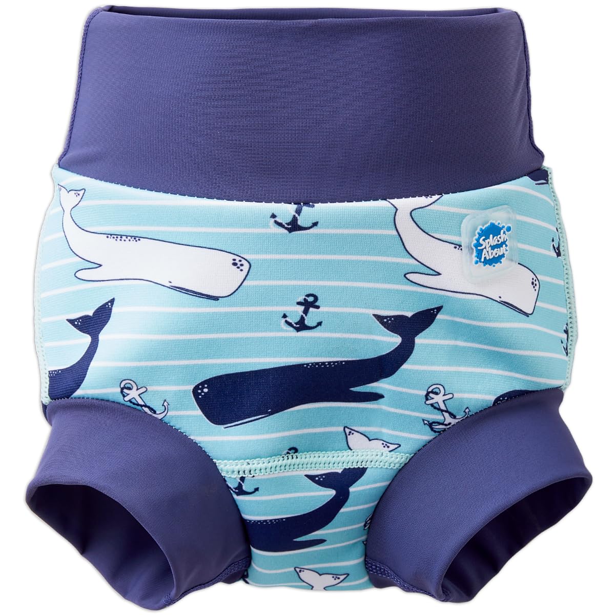 Splash About Happy Nappy Reusable Swim Diaper, Vintage Moby, 12-24 Months