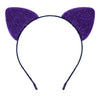 Bonnie Z. Leonardo Purple Cat Ears Headband Furry Cat Ears Headbands Purple