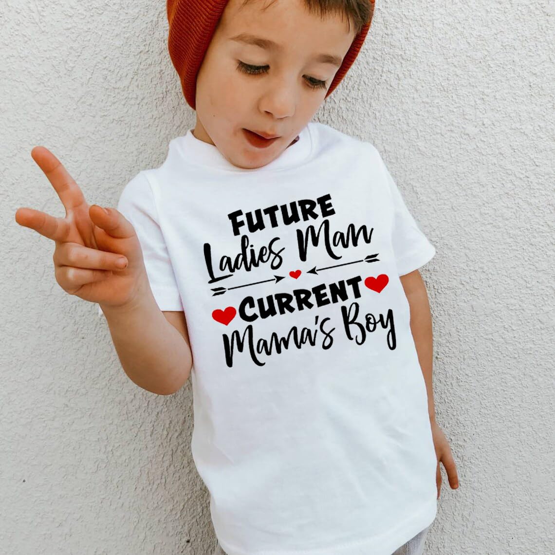 Toddler Boy Valentine'S Day T Shirt Cute Lover Boy Shirt Kids Funny Letter Print Valentine'S Day Shirts Tops (1-2T, White3)
