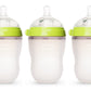 Comotomo Natural Feel 8 Ounce Baby Bottle 3 Pack - Green