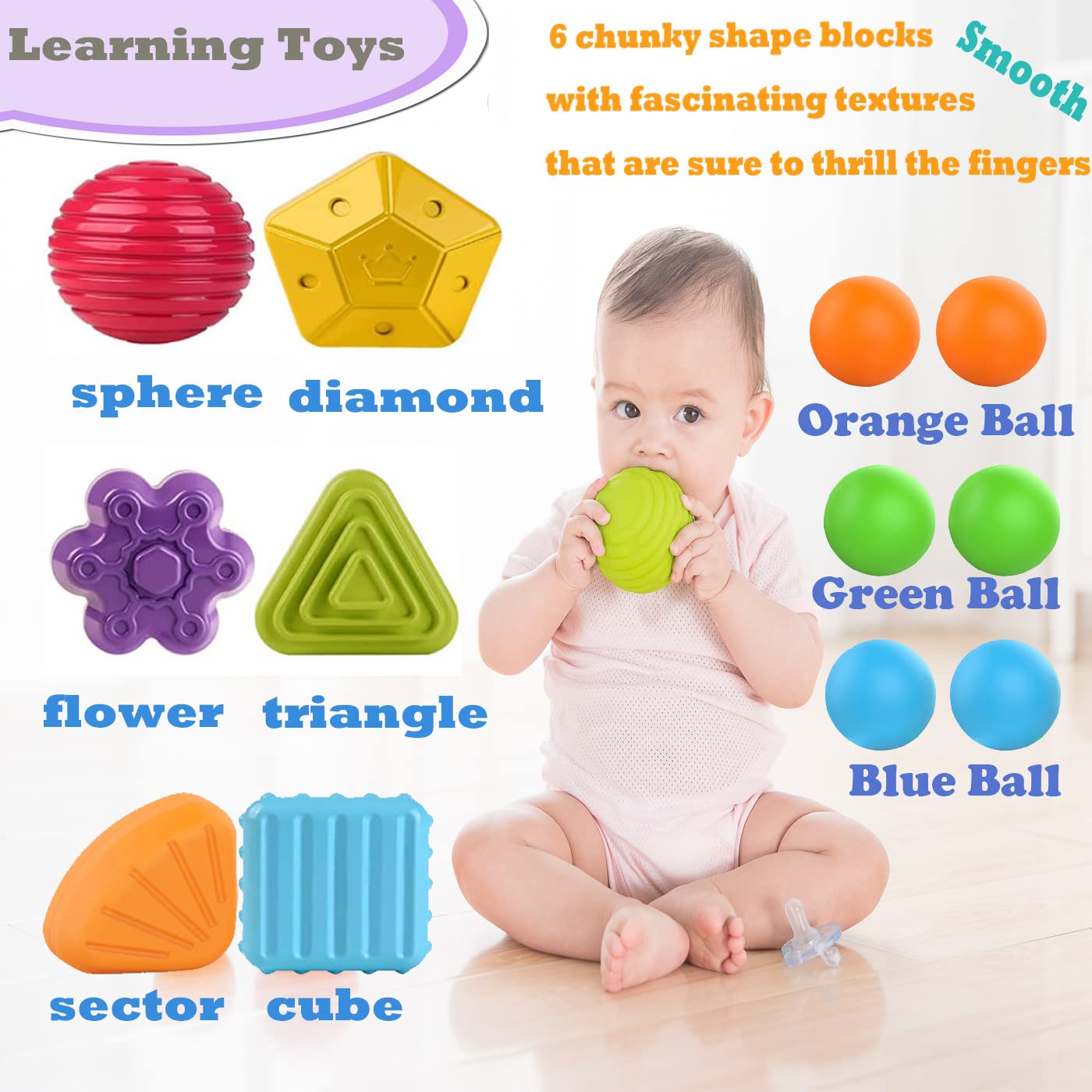 MINGKIDS Bath Toys 12-18 Months,Baby Sensory Fine Motor Skills Developmental Toys,Gifts for 6 9 12 18 Month Age 1 2 3 4 One Two