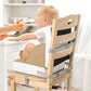 Portable Toddler Booster Seat For Dining Table, Anti-Scratch Cushion With Non-Slip Bottom, Adjustable Safety Straps, One-Second