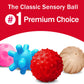 ROHSCE Soft Spiky Sensory Balls - No Hole Wheat Straw Soft Toys for Toddlers 1-3 Multicolor Bath Gifts Montessori Toys Baby Ball