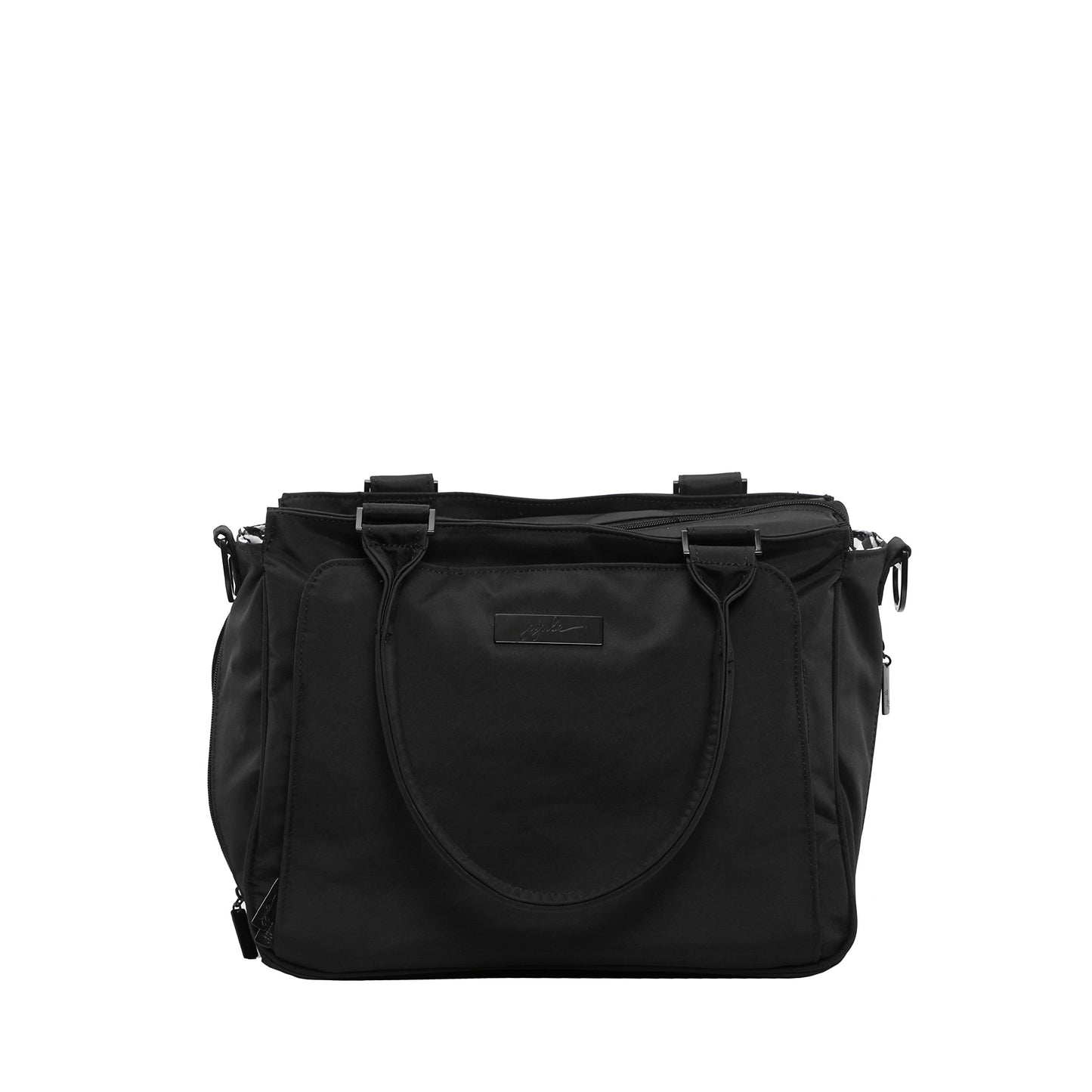 Jujube Be Classy Structured Multi-Functional Diaper Bag/Purse, Onyx Collection - Black Out