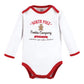 Touched By Nature Unisex Baby Organic Cotton Long-Sleeve Bodysuits, Christmas Cookies, 12-18 Months