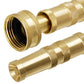 Biswing Brass Hose Nozzles, Heavy-Duty Brass Adjustable Twist Hose Nozzle, 2 Pack (4), Vi3432