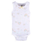 Gerber Baby Girls Multi-Pack Sleeveless Onesies Bodysuit Orange Flower 24 Months