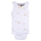 Gerber Baby Girls Multi-Pack Sleeveless Onesies Bodysuit Orange Flower 12 Months