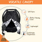 Dear Baby Gear - Infant Carseat Canopy And Winter Covers - Cozy Baby Car Seat Cover For Girls And Boys - Stroller Cover - Mounta