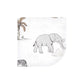 Hudson Baby Unisex Baby Flannel Cotton Washcloths 12-Pack, Neutral Safari World, One Size