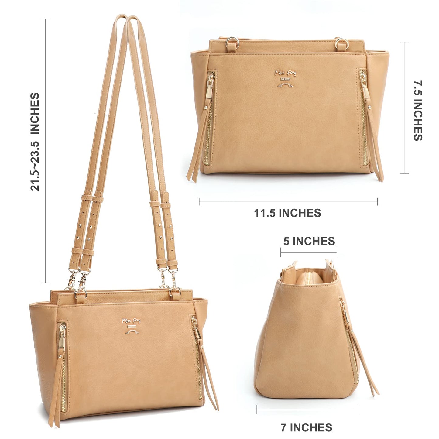 Miss Fong Small Diaper Bag Mini Diaper Bag, Crossbody Diaper Bags, Diaper Bag Purse, Diaper Clutch With 7 Diaper Bag Organizers,