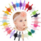 Ded 30Pcs Girls Headbands Chiffon Flower Bows Soft Strecth Bands Hair Accessories For Newborns Infants Toddlers And Kids