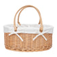 Handwoven Wicker Diaper Caddy Organizer, 15.75X10.63X6.69inch Multi  functional Baby Diaper Bag for Nursery & Home Storage, Det