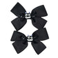 Baby Halloween Hair Bow Clip Girls Halloween Hair Clip Headwear Halloweens Hair Accessories 2 Pack WJR19 (Black Bat)