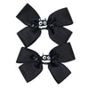 Baby Halloween Hair Bow Clip Girls Halloween Hair Clip Headwear Halloweens Hair Accessories 2 Pack WJR19 (Black Bat)