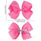 30Pcs 6 Inch Hair Bows For Girls, Oaoleer Grosgrain Ribbon Bows Alligator Clips Double-Deck Big Hairbows Hair Barrettes Hair Acc