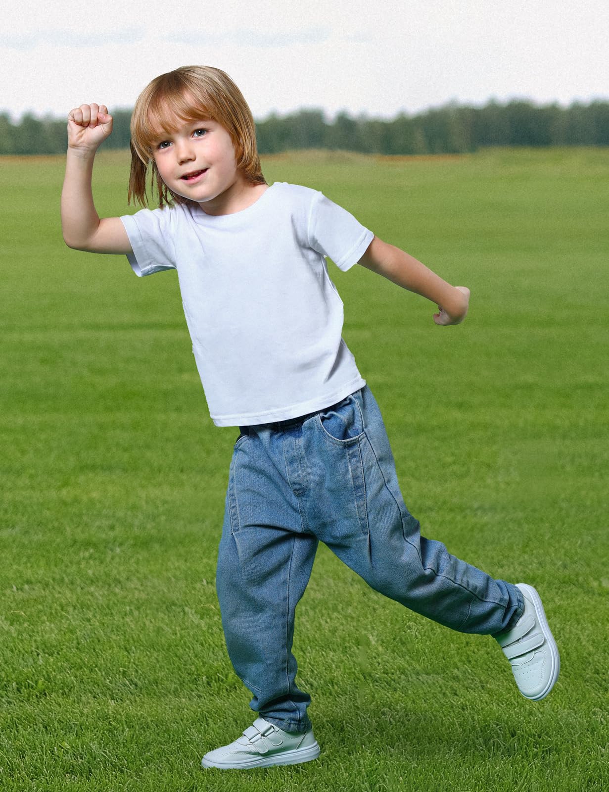 Cosland Toddler Plain Tshirts Baby Boy Shirt 4T, White