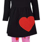 Unique Baby Girls Valentines Day Love Letters Toddler Outfit Legging Set (8 Years, Black)
