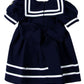 Spring Notion Baby Toddler Girls Nautical Sailor Dress With Hat Style-A Medium / 6-12 Months Navy