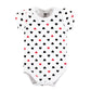 Hudson Baby Unisex Baby Cotton Layette Set, Girl Mommy Red Black, 0-3 Months