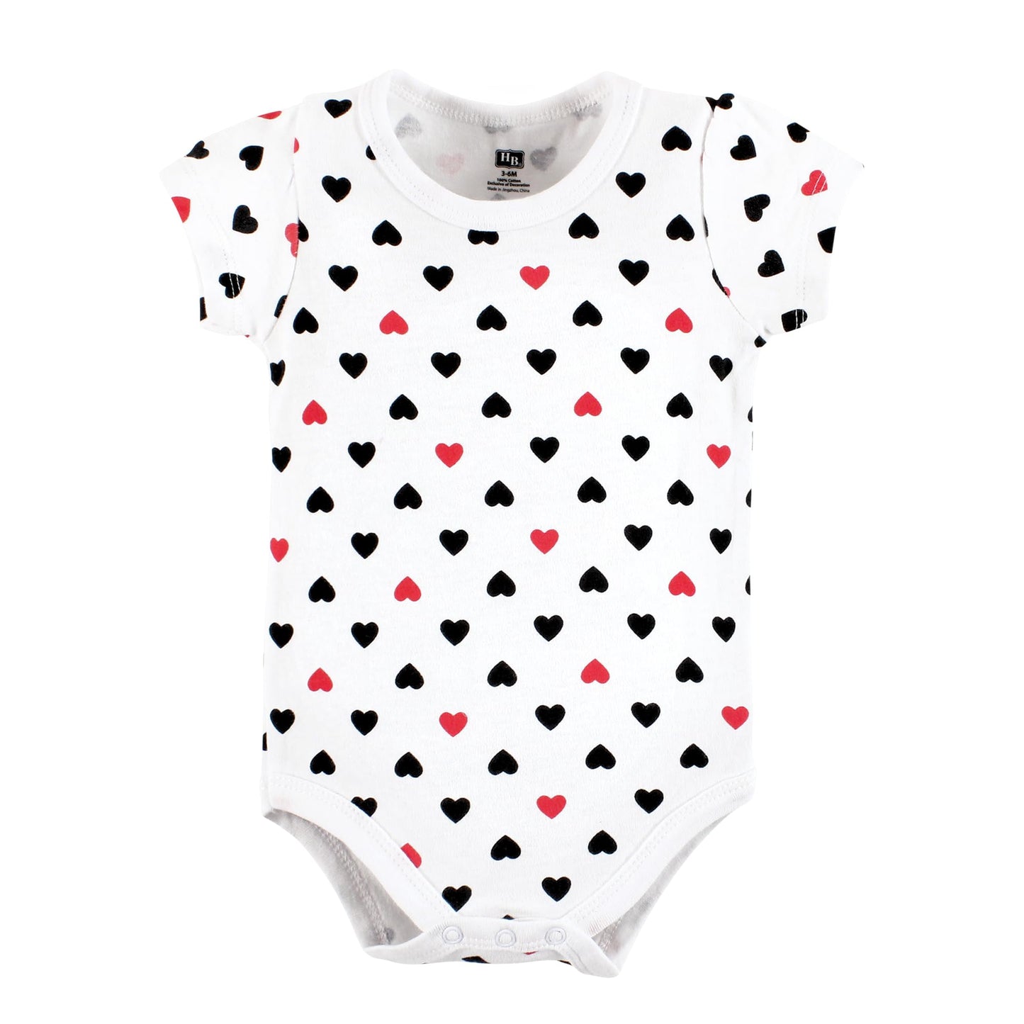 Hudson Baby Unisex Baby Cotton Layette Set, Girl Mommy Red Black, 9-12 Months