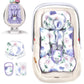 TANOFAR Infant Car Seat Insert with Removable Cushion for Baby Girls, Reversible Newborn Carseat Insert for Baby Head Body Suppo