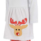 Unique Baby Girls 3 Piece Christmas Reindeer Legging Set (7) White
