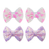 Pink Sequin Hair Bows For Girls Pink Heart Sparkly Alligator Clips Light Pink Love Heart Glitter Hair Accessories For Little Tee