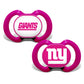 BabyFanatic Girls Pink Pacifier 2-Pack - NFL New York Giants - Officially Licensed League Gear