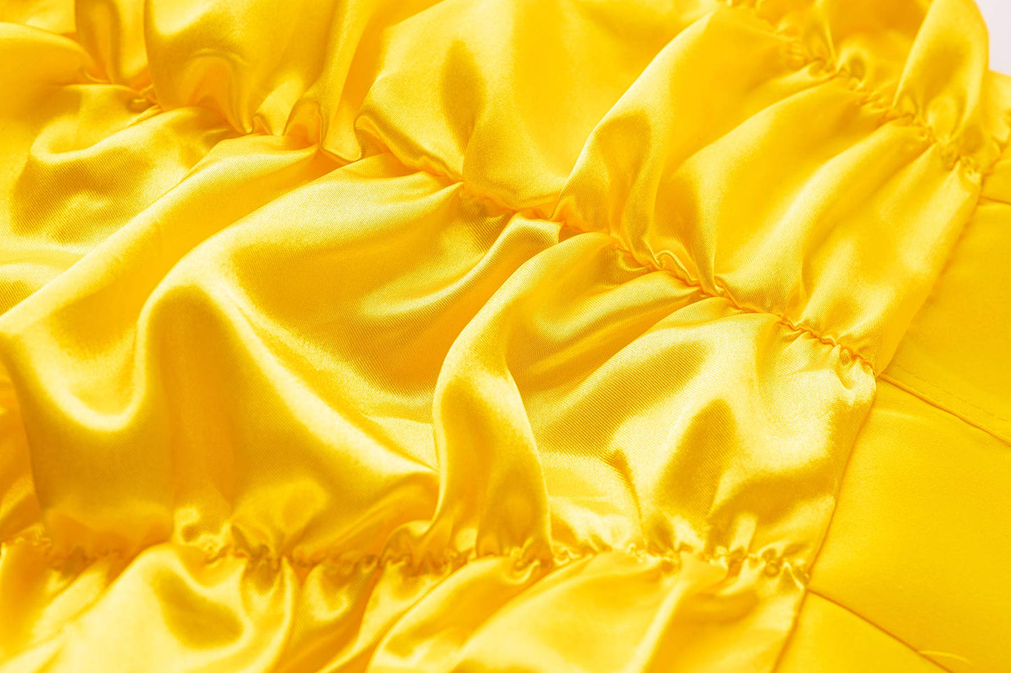 Funna Princess Costume Layered Dress Off Shoulder For Girls Dress Up With Accessories Yellow, 7 Years