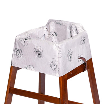 J.L. Childress Disney Baby By Disposable Restaurant High Chair Cover Individually Wrapped For Travel Convenience, Mickey And Min