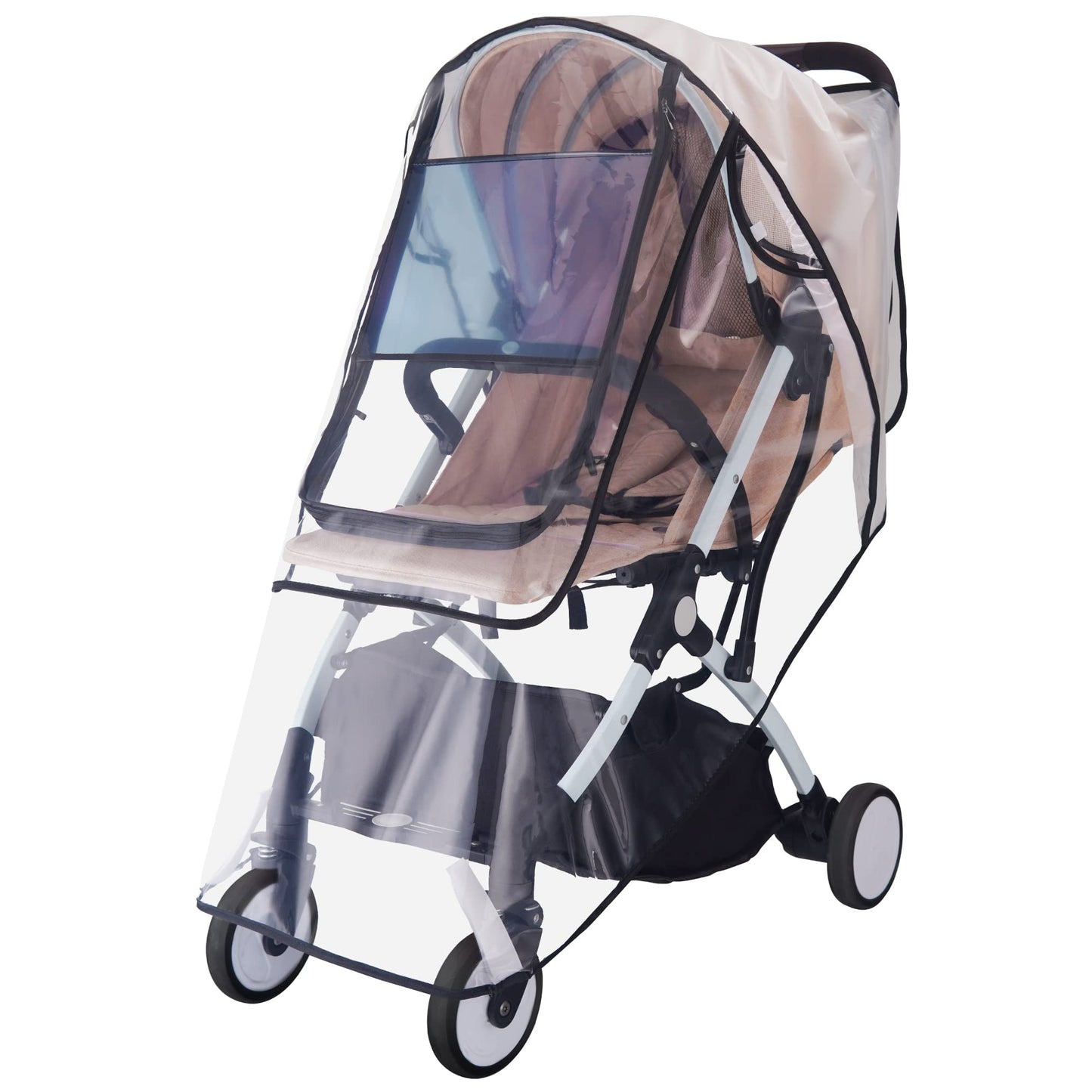 Bemece Stroller Rain Cover Universal Stroller Accessory Baby Travel Weather Shield For Summer Windproof Waterproof Protect From