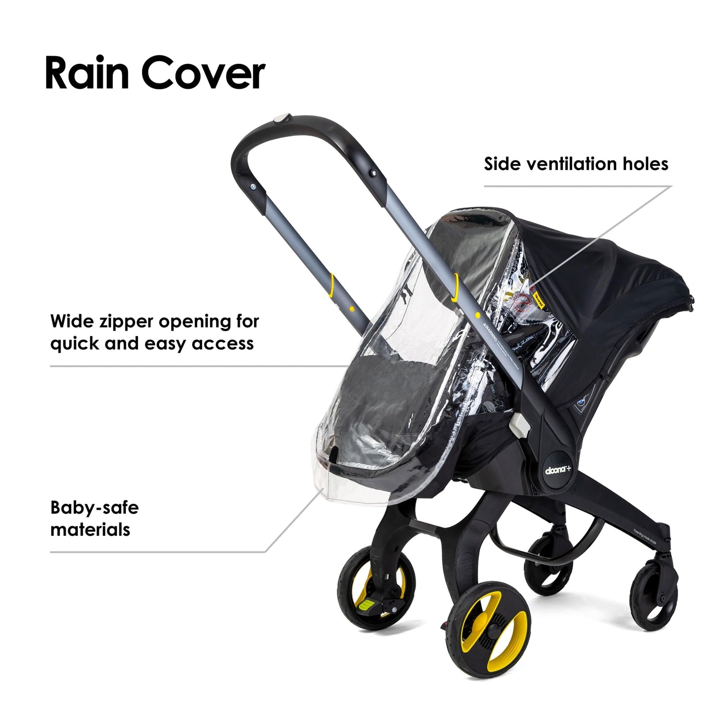 Doona Rain Cover - Compatible With Doona Car Seat & Stroller