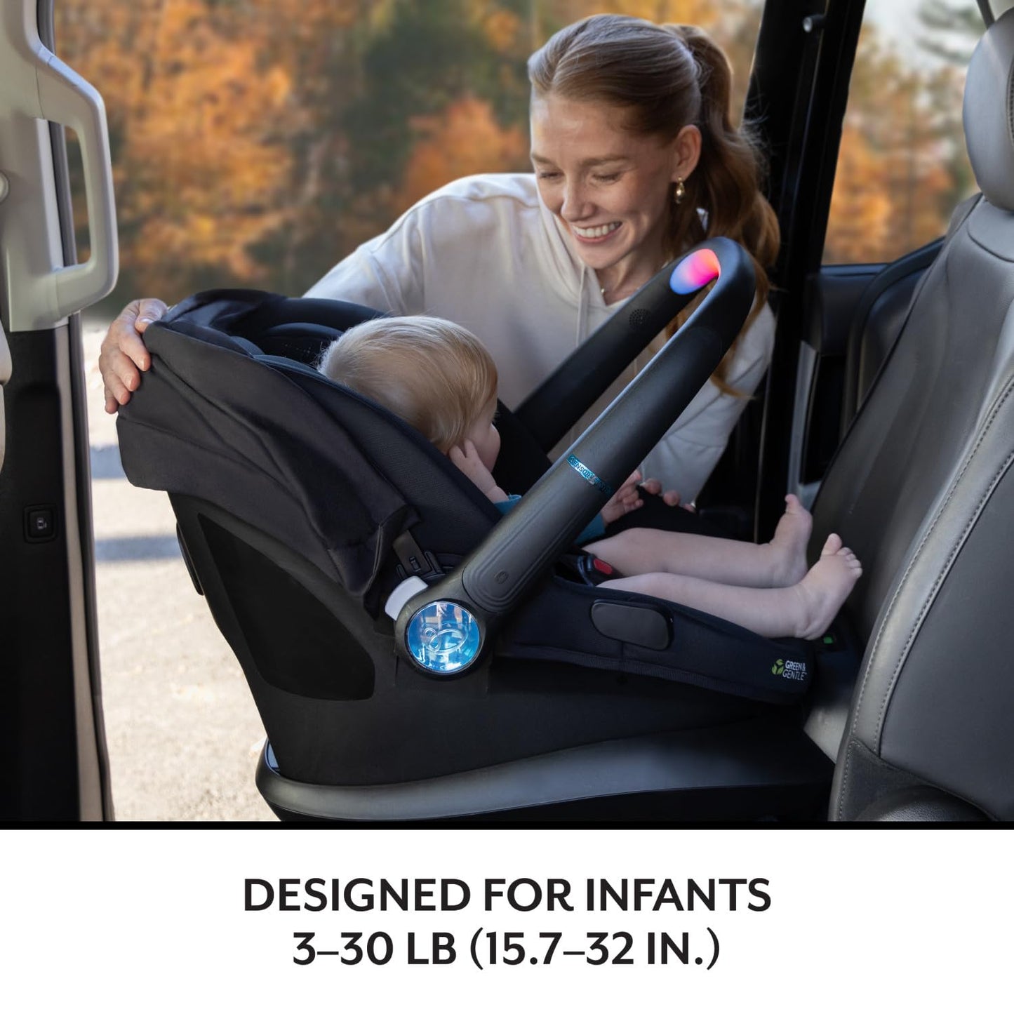 Evenflo Litemax Nxt Infant Car Seat With Sensorysoothe (Jasper Black)