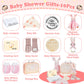 Baby Shower Gifts For Girls, 10Pcs Baby Girl Baby Shower Gifts Set, Premium Essential Welcome Baby Girl Gifts Basket Set, Baby G