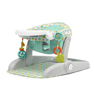 Summer Infant Learn-To-Sit Stages 3-Position Floor Seat, Sweet-And-Sour Neutral - Sit Baby Up To See The World - Baby Activity S
