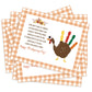 Handprint Art Craft Kits, DIY Happy Thanksgiving Day Keepsake, Handprint Baby Keepsake Gifts, 10Turkey Cards, Thanksgiving Party