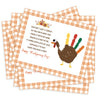 Handprint Art Craft Kits, DIY Happy Thanksgiving Day Keepsake, Handprint Baby Keepsake Gifts, 10Turkey Cards, Thanksgiving Party