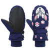 American Trends Toddler Mittens Winter Snow Glove Waterproof Mitten Warm Fleece Kid Ski Gloves For Boys Girls Navy Fox S