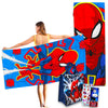 Marvel Spiderman Towel Set For Kids - Bundle With 27X54 Spiderman Microfiber Towel, Tote Bag, Stickers And More (Spiderman Pool