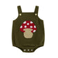 Lesimsam Newborn Baby Boy Girl Clothes Embroidered Corduroy Overall Bubble Romper Sleeveless One-Piece Suspender Jumpsuit (Green